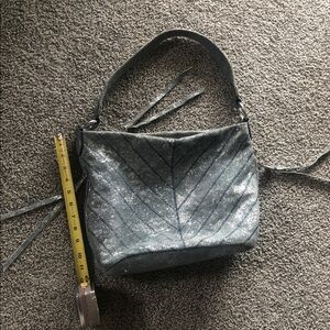 Metallic hobo bag
